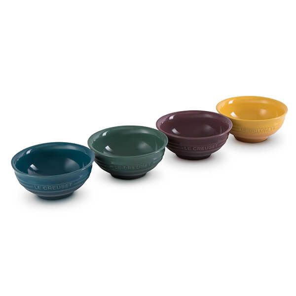 Le Creuset Botanique Stoneware Set Of 4 Mini/Dip Bowls