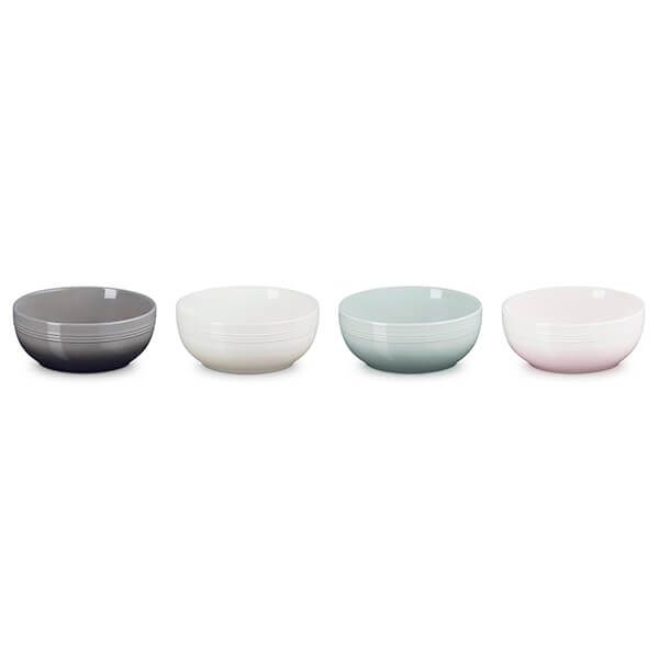 Le Creuset Stoneware Set of 4 Coupe Collection Cereal Bowls