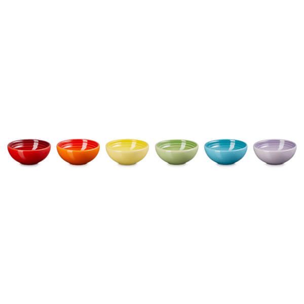 Le Creuset Rainbow Set of 6 Pinch Bowls