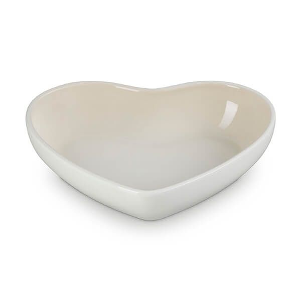 Le Creuset L'Amour Heart Collection Meringue 20cm Heart Bowl