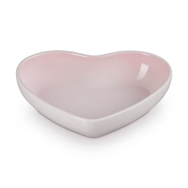 Le Creuset L'Amour Heart Collection Shell Pink 20cm Heart Bowl