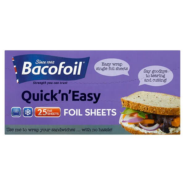 Bacofoil 25 Quick 'n' Easy Foil Sheets