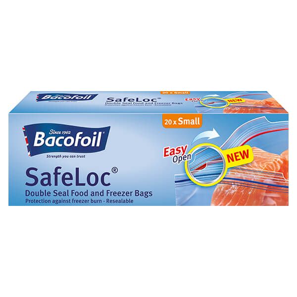 Bacofoil 20 x Small Double Seal Safeloc Bags