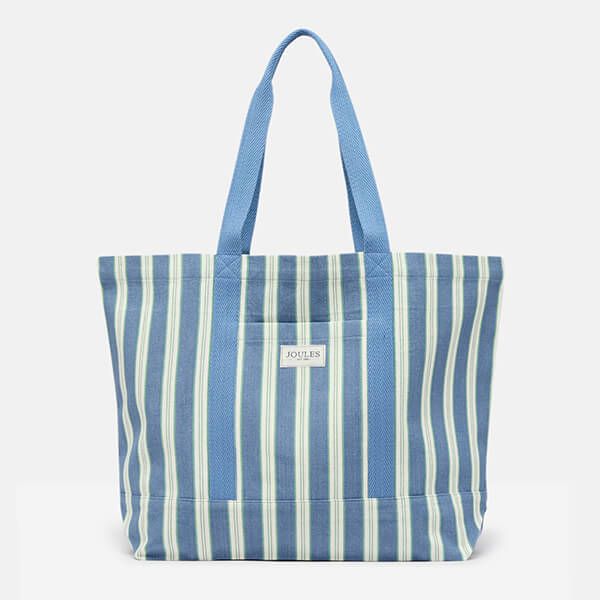 Joules Blue Stripe Promenade Beach Bag