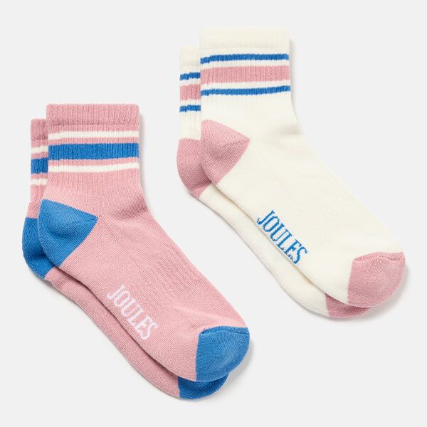Joules Pink Multi Volley Socks