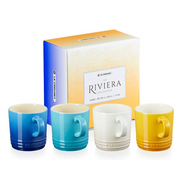 Le Creuset Riviera Collection Set of 4 350ml Mugs