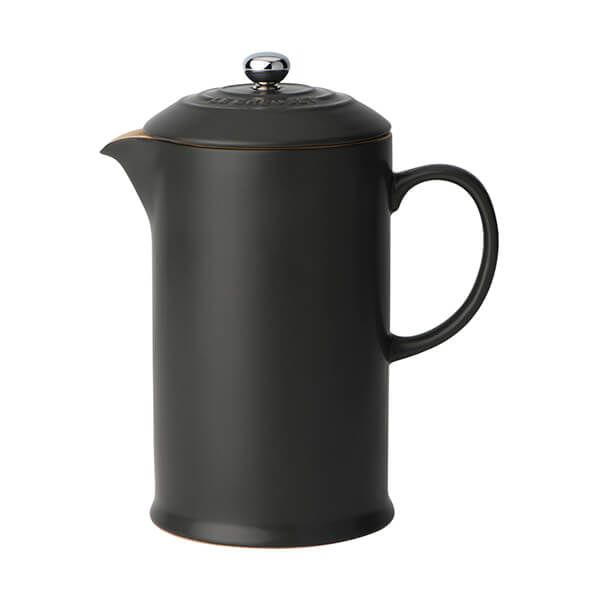 Le Creuset Black Stoneware Coffee Pot & Press