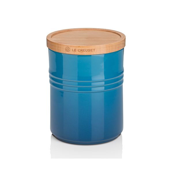 Le Creuset Marseille Blue Stoneware Medium Storage Jar