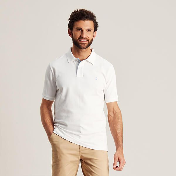 Joules Mens Chalk Woody Polo Shirt