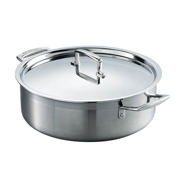 Le Creuset 3-Ply Stainless Steel 28cm Sauteuse Pan