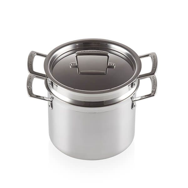 Le Creuset 3-ply Stainless Steel 20cm Pasta Pot