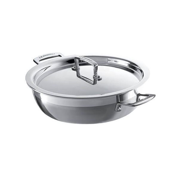 Le Creuset 3-ply Stainless Steel 26cm Shallow Casserole