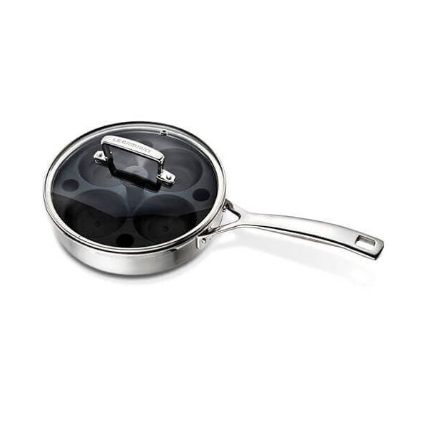 Le Creuset 3-ply Stainless Steel 20cm Saute Pan with Poach Insert