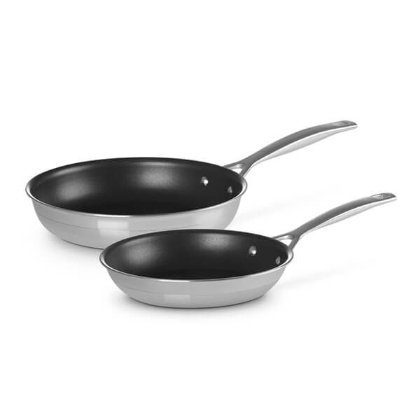 Le Creuset 3-Ply Stainless Steel 2 Piece Non-Stick Frying Pan Set