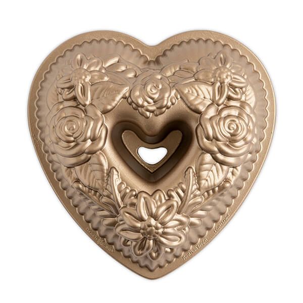 Nordic Ware Toffee Floral Heart Cake Pan