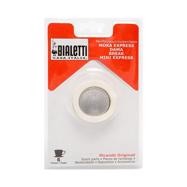 Bialetti 6 Cup Washer / Filter Set