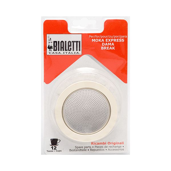 Bialetti 12 Cup Washer / Filter Set