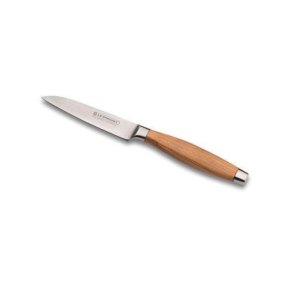 Le Creuset 9cm Vegetable Knife Olive Wood Handle