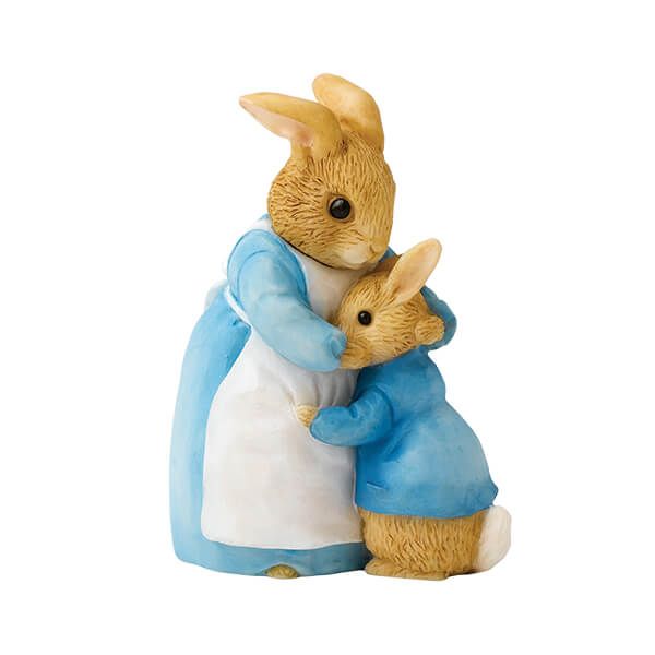 Beatrix Potter Mrs Rabbit and Peter Figurine