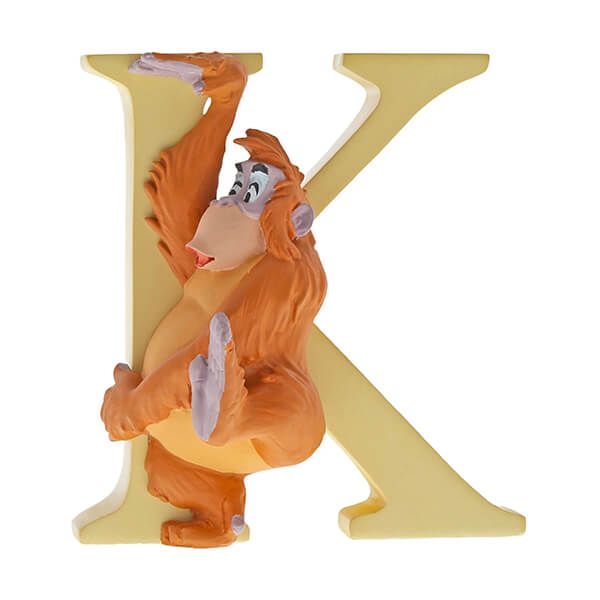 Disney K King Louie Ornamental Letter