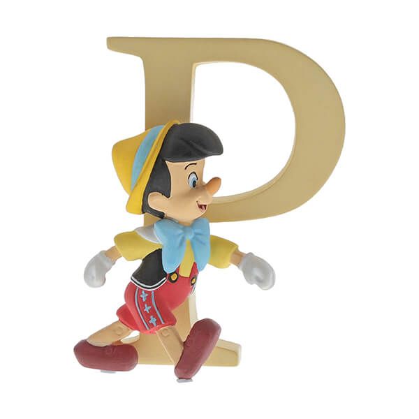 Disney P Pinocchio Ornamental Letter