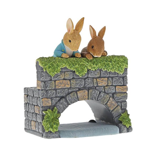 Beatrix Potter Peter Rabbit & Benjamin On The Bridge Figurine
