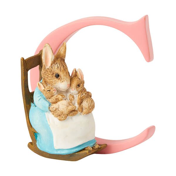 Beatrix Potter C Mrs Rabbit And Bunnies Ornamental Letter