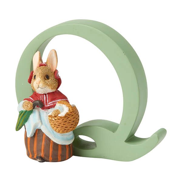Beatrix Potter Q Mrs Rabbit Ornamental Letter