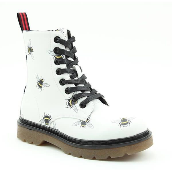 Heavenly Feet White Bee Justina Boots