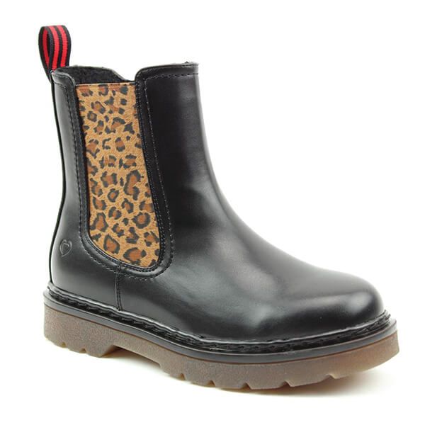 Heavenly Feet Saint Black Leopard Chelsea Boots