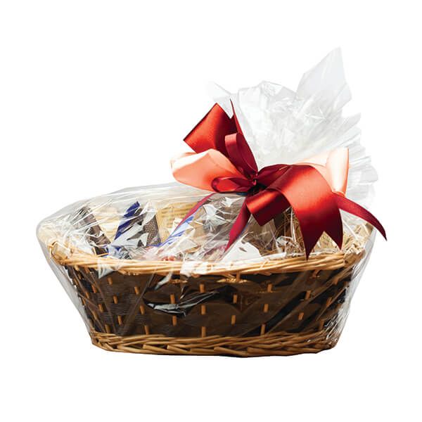 Anniversary House Cello Basket Bags Clear with Twist Ties Pack of 6