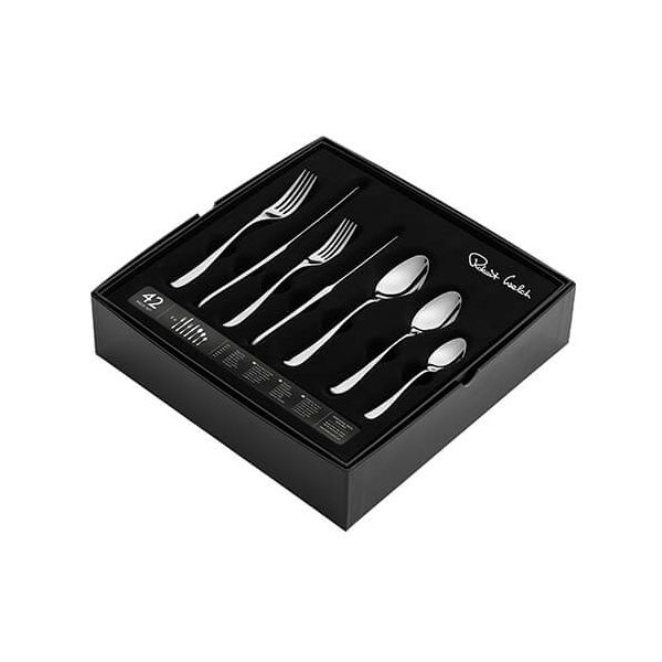 Robert Welch Arden Bright 42 Piece Cutlery Set FREE 6 Tea Spoons