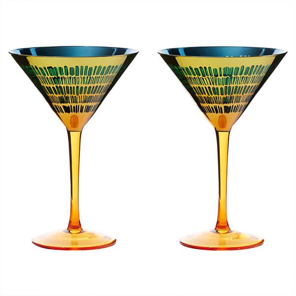 Artland Fiesta Set of 2 Cocktail Glasses