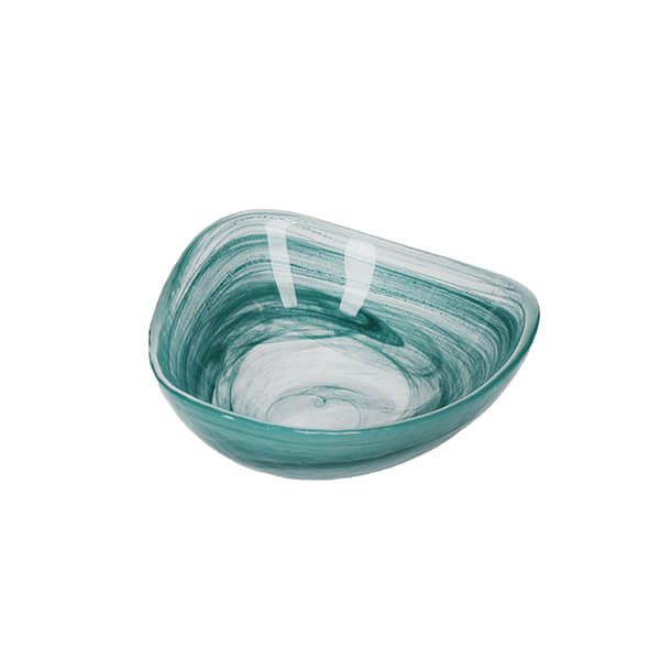 Artesa Glass Serving Bowl 13cm Green