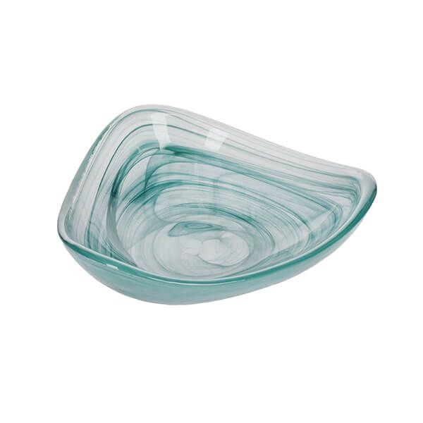 Artesa Glass Serving Bowl 18cm Green