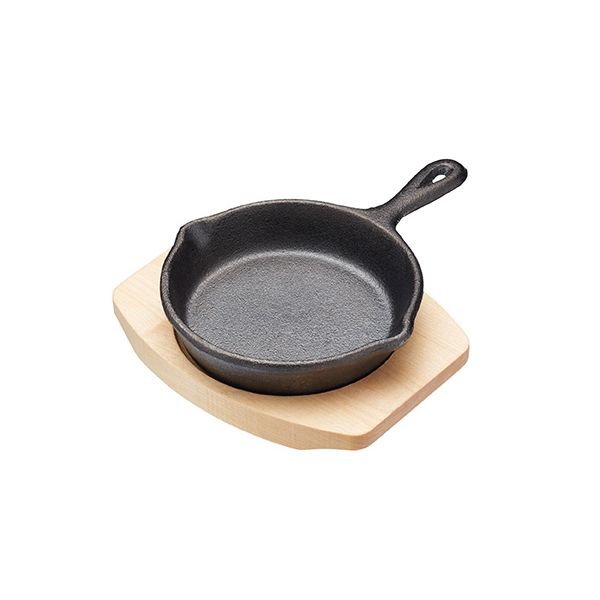 Artesà Cast Iron 12.5cm Mini Fry Pan with Board 