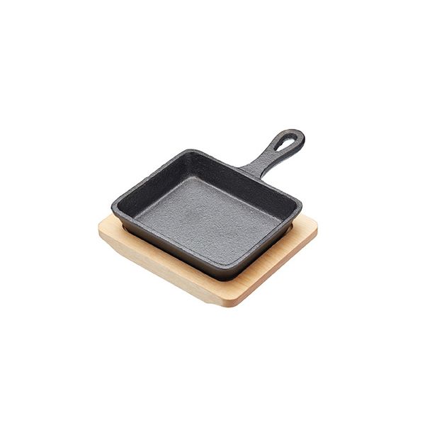 Artesa 12.5cm Cast Iron Frying Pan With Board