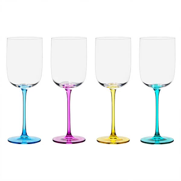 Anton Studios Gala Set of 4 Wine Glasses