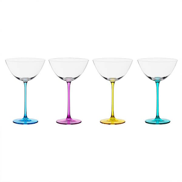 Anton Studios Gala Set of 4 Cocktail Glasses