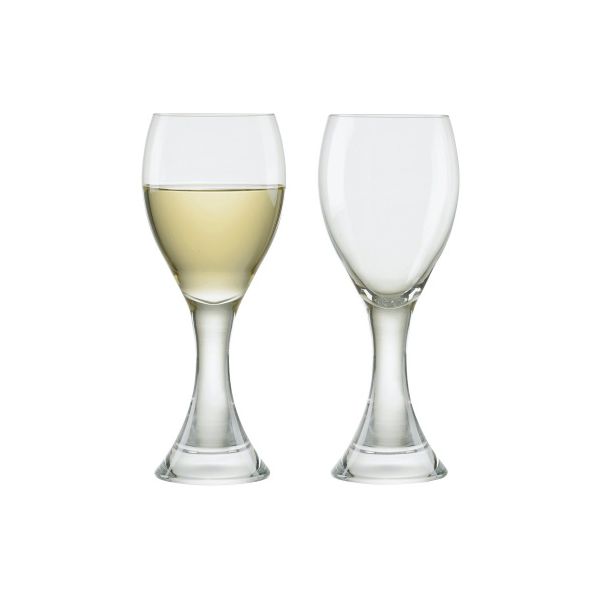 Anton Studios Design Manhattan Set of 2 White Wine Glasses