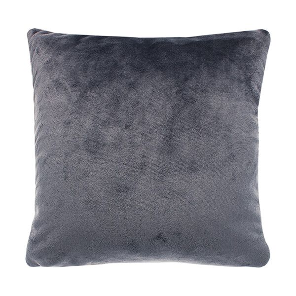 Walton & Co Cashmere Touch Charcoal Cushion
