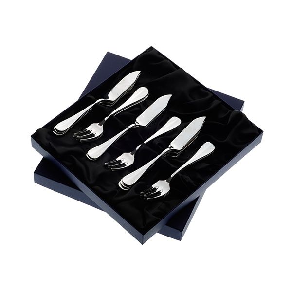 Arthur Price Baguette Sovereign Stainless Steel Set of 6 Pairs Of Fish Eaters