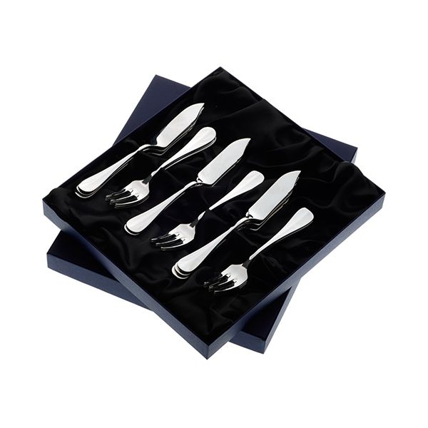 Arthur Price of England Baguette Sovereign Stainless Steel Set of 8 Pairs Of Fish Eaters