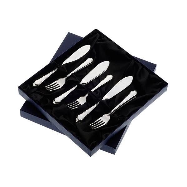 Arthur Price of England Dubarry Sovereign Stainless Steel Set of 8 Pairs Of Fish Eaters