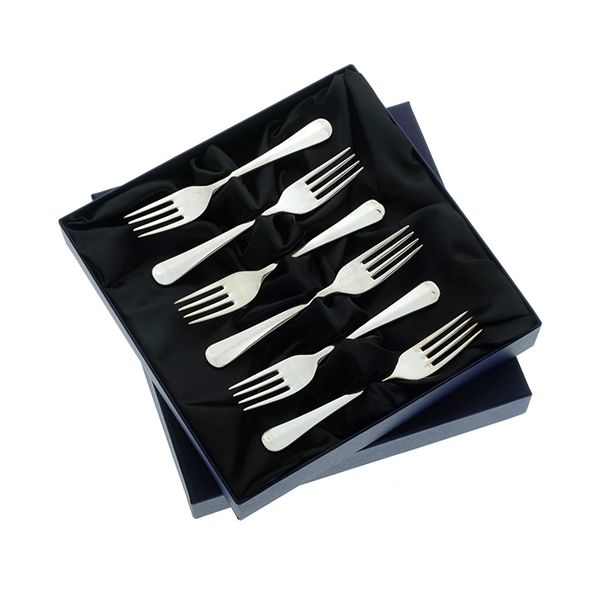 Arthur Price of England Rattail Sovereign Stainless Steel Set of 6 Fruit Forks
