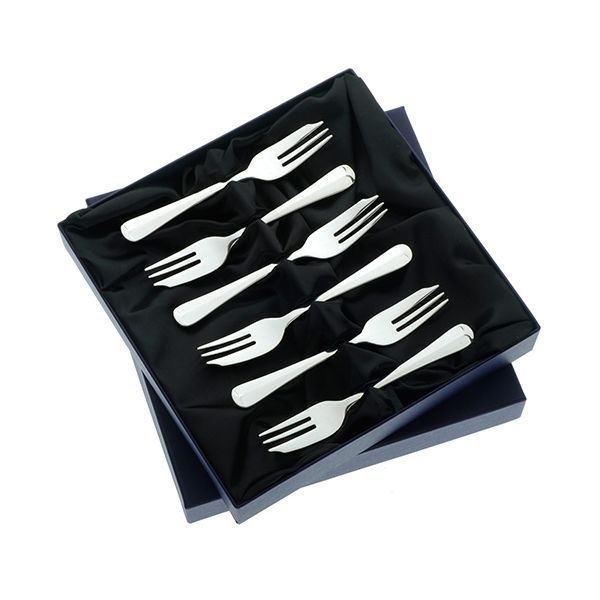 Arthur Price of England Rattail Sovereign Stainless Steel Set of 6 Pastry Forks