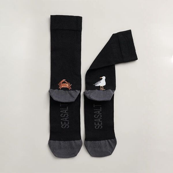 Seasalt Mens Everyday Socks Duality Onyx