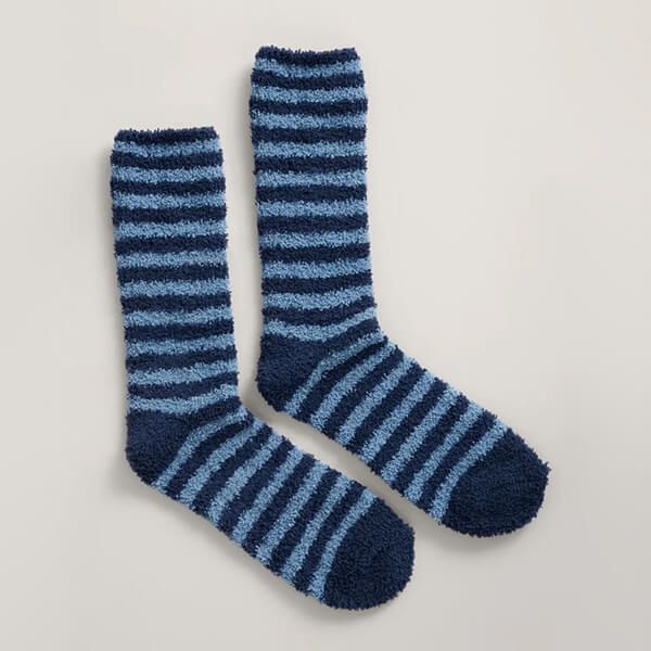 Seasalt Mens Fluffies Socks Short Mini Cornish Schooner Size 8-12