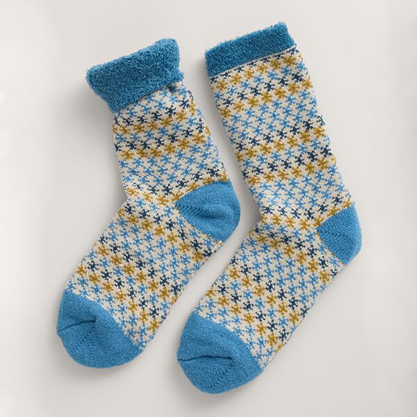Seasalt Cabin Socks Cross Stitch Mid Whirl Size 4-7