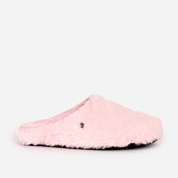 Brakeburn Pink Fluffy Slip on Slipper